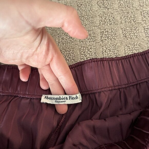 Y2K Abercrombie & Fitch Loungewear Sleep Shorts Womens Large L Purple Boxers - Picture 3 of 7